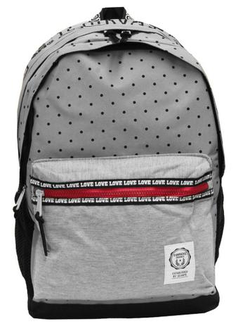 Mochila Escolar Juvenil Resistente Jeans Love Bolinhas Feminina Seanite Menor preço em Mochila Escolar Juvenil Resistente Jeans Love Bolinhas Feminina Seanite