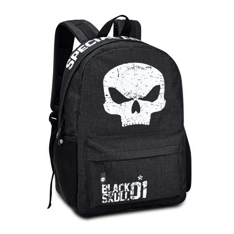 Mochila Escolar Masculina Black Skull BS3212 - Clio - Material Escolar -  Magazine Luiza