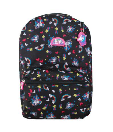 Mochila Escolar Menina Unicórnio Juvenil M3469 Preto - Uni Lovers Menor preço em Mochila Escolar Menina Unicórnio Juvenil M3469 Preto - Uni Lovers