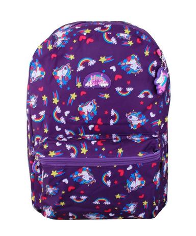 Mochila Escolar Menina Unicórnio Juvenil M3469 Roxa - Uni lovers Menor preço em Mochila Escolar Menina Unicórnio Juvenil M3469 Roxa - Uni lovers