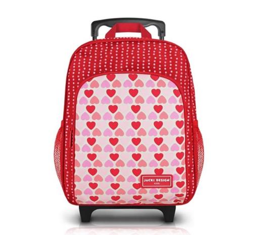 Mochila Escolar Sapeka Pequena com Rodinhas Coraçâo Vermelho Jacki Design Menor preço em Mochila Escolar Sapeka Pequena com Rodinhas Coraçâo Vermelho Jacki Design