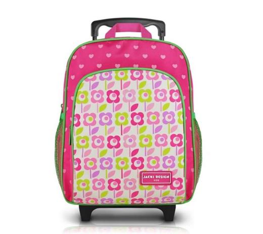 Mochila Escolar Sapeka Pequena com Rodinhas Flor Pink Jacki Design Menor preço em Mochila Escolar Sapeka Pequena com Rodinhas Flor Pink Jacki Design