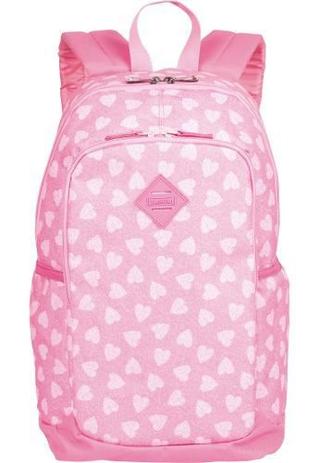 Mochila Escolar Sestini Magic Corações Rosa Menor preço em Mochila Escolar Sestini Magic Corações Rosa