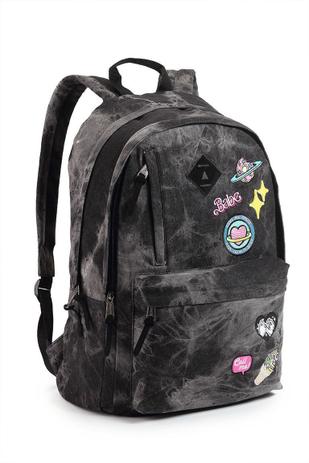 mochila jeans feminina brilho seanite