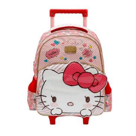 Mochila Escolar Xeryus - Hello Kitty c/Rodinha Menor preço em Mochila Escolar Xeryus - Hello Kitty c/Rodinha