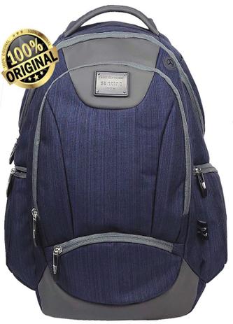 Mochila Executiva Escolar Masculina Notebook 15.6 Saída Fone Impermeável Azul Feminina Grande Original Santino Menor preço em Mochila Executiva Escolar Masculina Notebook 15.6 Saída Fone Impermeável Azul Feminina Grande Original Santino