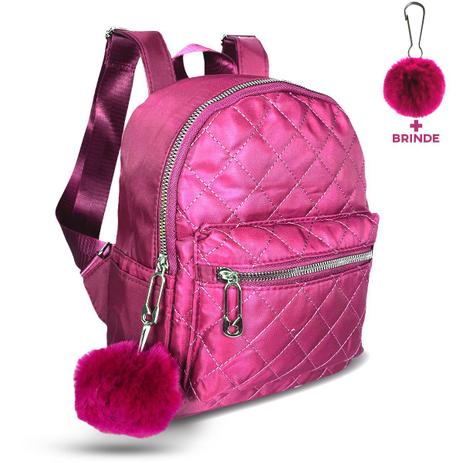 Mochila Feminina Barbie Rosa Listrada Pompom Original - Le Bazar | Malas,  Mochilas, Bolsas e Acessórios de Viagem
