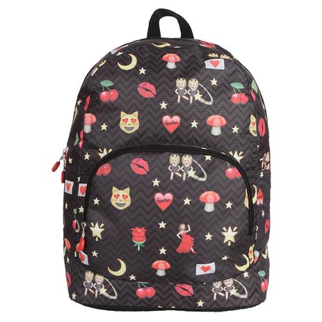 Mochila Feminina Costas Emoji Zoo Preto Spector Menor preço em Mochila Feminina Costas Emoji Zoo Preto Spector