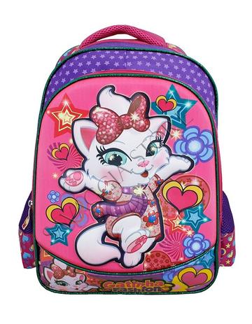 Mochila Feminina Costas Infantil Escolar Gatinha Capa Dura - Vozz Menor preço em Mochila Feminina Costas Infantil Escolar Gatinha Capa Dura - Vozz