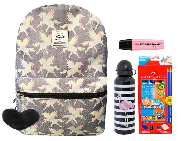 Mochila Feminina Escolar Unicórnio Juvenil + Kit Completo - Seanite yins Menor preço em Mochila Feminina Escolar Unicórnio Juvenil + Kit Completo - Seanite yins