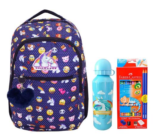 Mochila Feminina Escolar Unicórnio Tumblr + Kit Lapis Cor - Uni lovers Menor preço em Mochila Feminina Escolar Unicórnio Tumblr + Kit Lapis Cor - Uni lovers