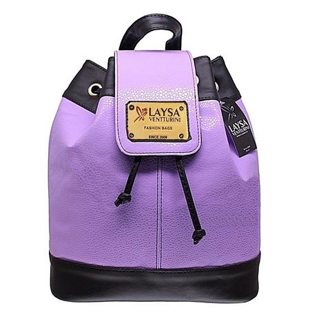 Mochila feminina fashion lilás laysa ventturini Menor preço em Mochila feminina fashion lilás laysa ventturini
