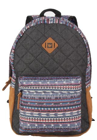 Mochila Feminina Hang Loose Jeans e Jacquard Estampada Menor preço em Mochila Feminina Hang Loose Jeans e Jacquard Estampada