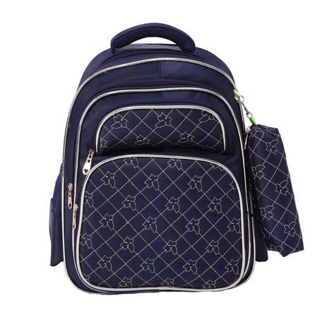 Mochila Feminina Lili July com Estojo Azul LJM18702 Menor preço em Mochila Feminina Lili July com Estojo Azul LJM18702