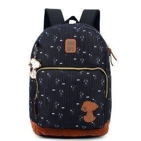 Mochila Feminina Notebook Snoopy Preta MJ48507 Menor preço em Mochila Feminina Notebook Snoopy Preta MJ48507