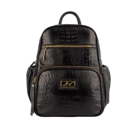 Mochila feminina media preta Clearance