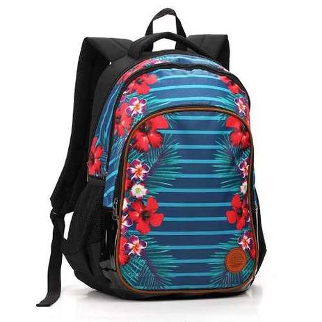 Mochila Feminina Seanite Florida Azul Menor preço em Mochila Feminina Seanite Florida Azul