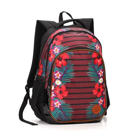 Mochila Feminina Seanite Florida Vermelho Menor preço em Mochila Feminina Seanite Florida Vermelho