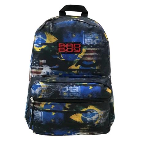 Mochila G BAD BOY azul - amarela CT BB12-1B15 Menor preço em Mochila G BAD BOY azul - amarela CT BB12-1B15