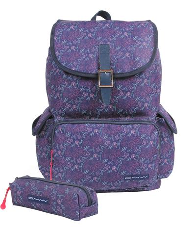 Mochila G C/ Bolso Frontal DMW Girls Floral E Estojo - 11048 Menor preço em Mochila G C/ Bolso Frontal DMW Girls Floral E Estojo - 11048
