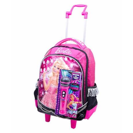 Mochila Grande de Rodinha Alça Barbie Rock Rosa Sestini Menor preço em Mochila Grande de Rodinha Alça Barbie Rock Rosa Sestini