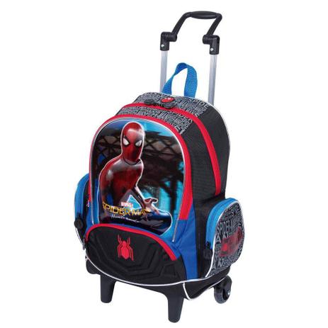 Mochila Homem Aranha Mochilete Spider Man Grande Com Rodinha - 132858 - Sestini Menor preço em Mochila Homem Aranha Mochilete Spider Man Grande Com Rodinha - 132858 - Sestini