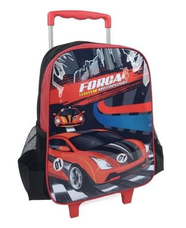 Mochila Infantil com Carrinho Força4 MotorSport Vermelho - IC32152FA - Luxcel Menor preço em Mochila Infantil com Carrinho Força4 MotorSport Vermelho - IC32152FA - Luxcel