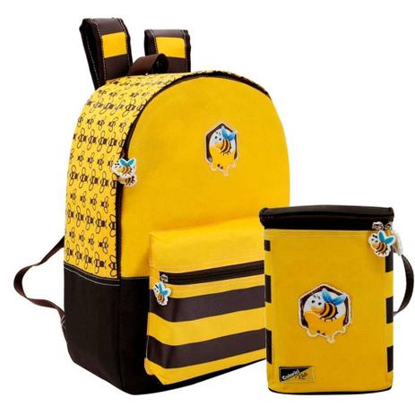 Mochila Infantil e Lancheira Térmica Abelhinha Bee Colorizi - Material  Escolar - Magazine Luiza