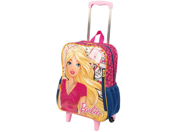 Mochila Infantil Escolar Feminina de Rodinha - Tam. G DMW 19M Barbie Menor preço em Mochila Infantil Escolar Feminina de Rodinha - Tam. G DMW 19M Barbie