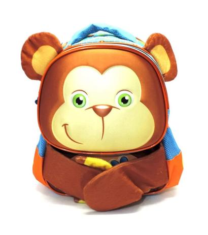 Mochila Infantil Escolar Macaquinho Bichinhos Zoo Costas M - Gosuper Menor preço em Mochila Infantil Escolar Macaquinho Bichinhos Zoo Costas M - Gosuper