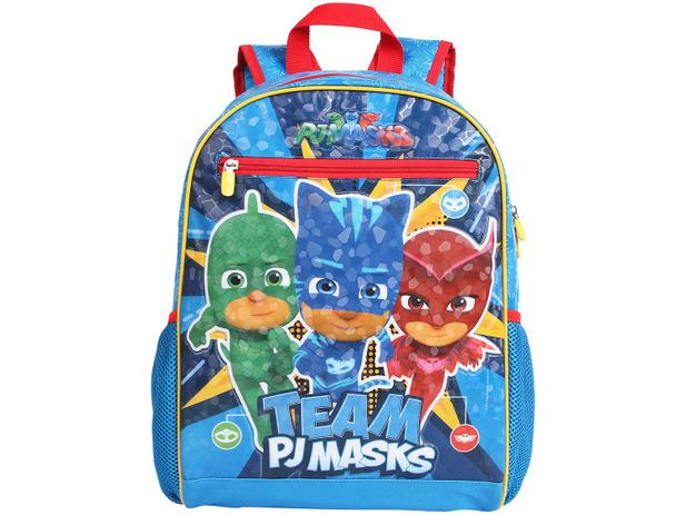 Mochila Infantil Escolar Tam. G DMW Effect - PJ Masks Azul Menor preço em Mochila Infantil Escolar Tam. G DMW Effect - PJ Masks Azul