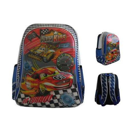 Mochila Infantil Masculina Escolar Carros Kids Costas 2019 3D - Azul - Grande - Outrasmarcas Menor preço em Mochila Infantil Masculina Escolar Carros Kids Costas 2019 3D - Azul - Grande - Outrasmarcas