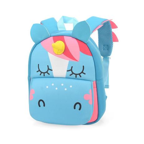 Mochila Infantil Neoprene Bichinhos Unicórnio Azul - Mochila e mala luxcel Menor preço em Mochila Infantil Neoprene Bichinhos Unicórnio Azul - Mochila e mala luxcel