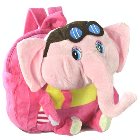 Mochila infantil Pelucia 3D elefante óculos pink CBRN07547 - Adventure brasil é boa?