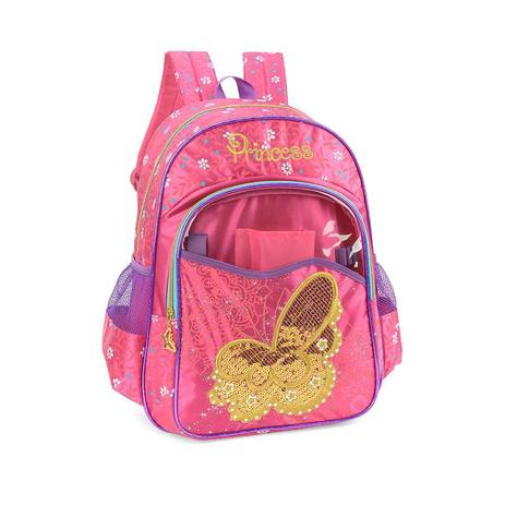 Mochila Infantil Princess Borboleta Pink - Mochila e mala luxcel Menor preço em Mochila Infantil Princess Borboleta Pink - Mochila e mala luxcel