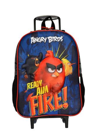 Mochila Infantil Rodinha Angry Birds Santino - Fire Menor preço em Mochila Infantil Rodinha Angry Birds Santino - Fire