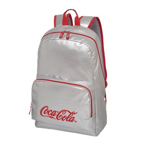 Mochila Juvenil - Coca Cola Silver Prata Menor preço em Mochila Juvenil - Coca Cola Silver Prata