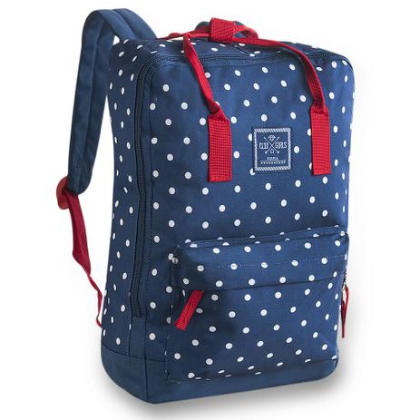 Mochila Juvenil College Poá MF8022 Clio Style Cor:AzulTamanho:Único Menor preço em Mochila Juvenil College Poá MF8022 Clio Style Cor:AzulTamanho:Único