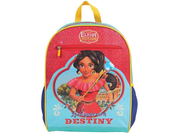 Mochila Juvenil Escolar Feminina Tam. G DMW Effect - Elena de Avalor Vermelha Menor preço em Mochila Juvenil Escolar Feminina Tam. G DMW Effect - Elena de Avalor Vermelha