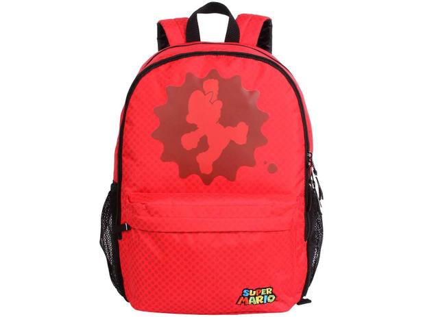 Mochila Juvenil Escolar Tam. G DMW Geek - Nintendo Mario Bros Vermelha Menor preço em Mochila Juvenil Escolar Tam. G DMW Geek - Nintendo Mario Bros Vermelha