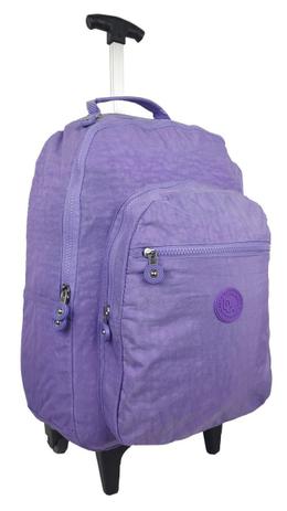 Mochila Juvenil Feminina Escolar Faculdade Rodinha DL0392 Lilás - Denlex Menor preço em Mochila Juvenil Feminina Escolar Faculdade Rodinha DL0392 Lilás - Denlex