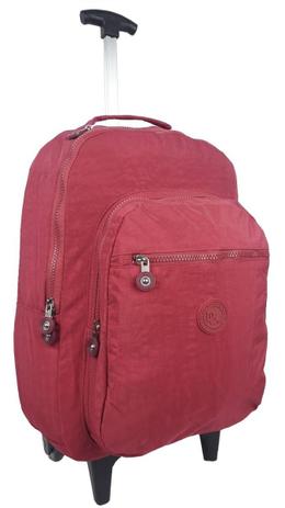 Mochila Juvenil Feminina Escolar Faculdade Rodinha DL0392 Rosa - Denlex Menor preço em Mochila Juvenil Feminina Escolar Faculdade Rodinha DL0392 Rosa - Denlex