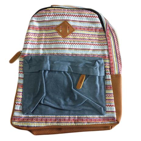 Mochila Juvenil Feminina Estampada Tribal - Kit Menor preço em Mochila Juvenil Feminina Estampada Tribal - Kit