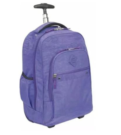 Mochila Juvenil Rodinhas Crinkle Lilas G + Lancheira Sestini Menor preço em Mochila Juvenil Rodinhas Crinkle Lilas G + Lancheira Sestini