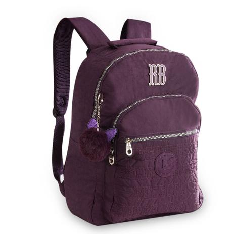 Mochila Juvenil Roxo Com Pompom RB9128 Rebecca Bonbon é ruim? Mochila Juvenil Roxo Com Pompom RB9128 Rebecca Bonbon é boa?