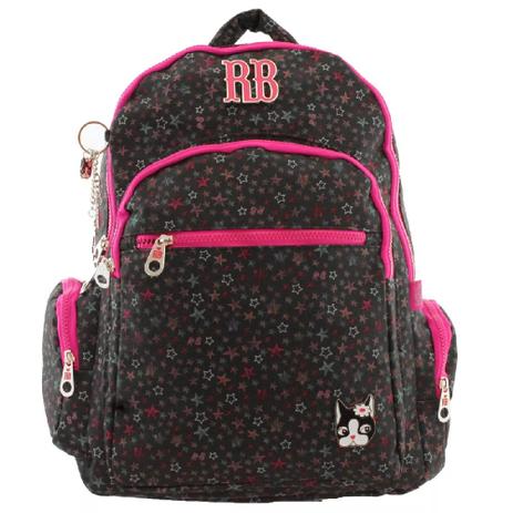 Mochila juvenil stars preto rebecca bonbon - rb8198 - clio style Menor preço em Mochila juvenil stars preto rebecca bonbon - rb8198 - clio style