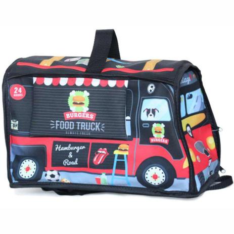 Mochila Kids Escolar - Food Truck Burgers - Preto - OD-MFTP - Ó Design Menor preço em Mochila Kids Escolar - Food Truck Burgers - Preto - OD-MFTP - Ó Design