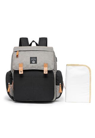 Mochila Le Queen Maternidade Original Grande USB e Trocador Preto c/ Cinza 20,5L é boa?