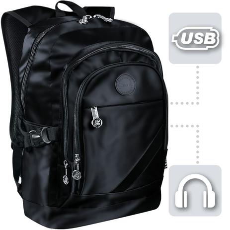 Mochila Masculina Preta Impermeável Resistente Reforçada - Biaowang Menor preço em Mochila Masculina Preta Impermeável Resistente Reforçada - Biaowang