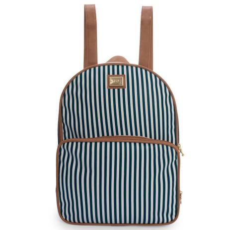 Mochila Maternidade com Alça Regulável Lollipop Listrado Azul - Hug Baby Menor preço em Mochila Maternidade com Alça Regulável Lollipop Listrado Azul - Hug Baby